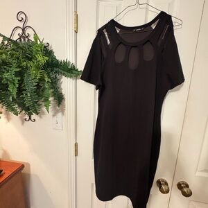 SHEIN Black Long Sleeve Dress